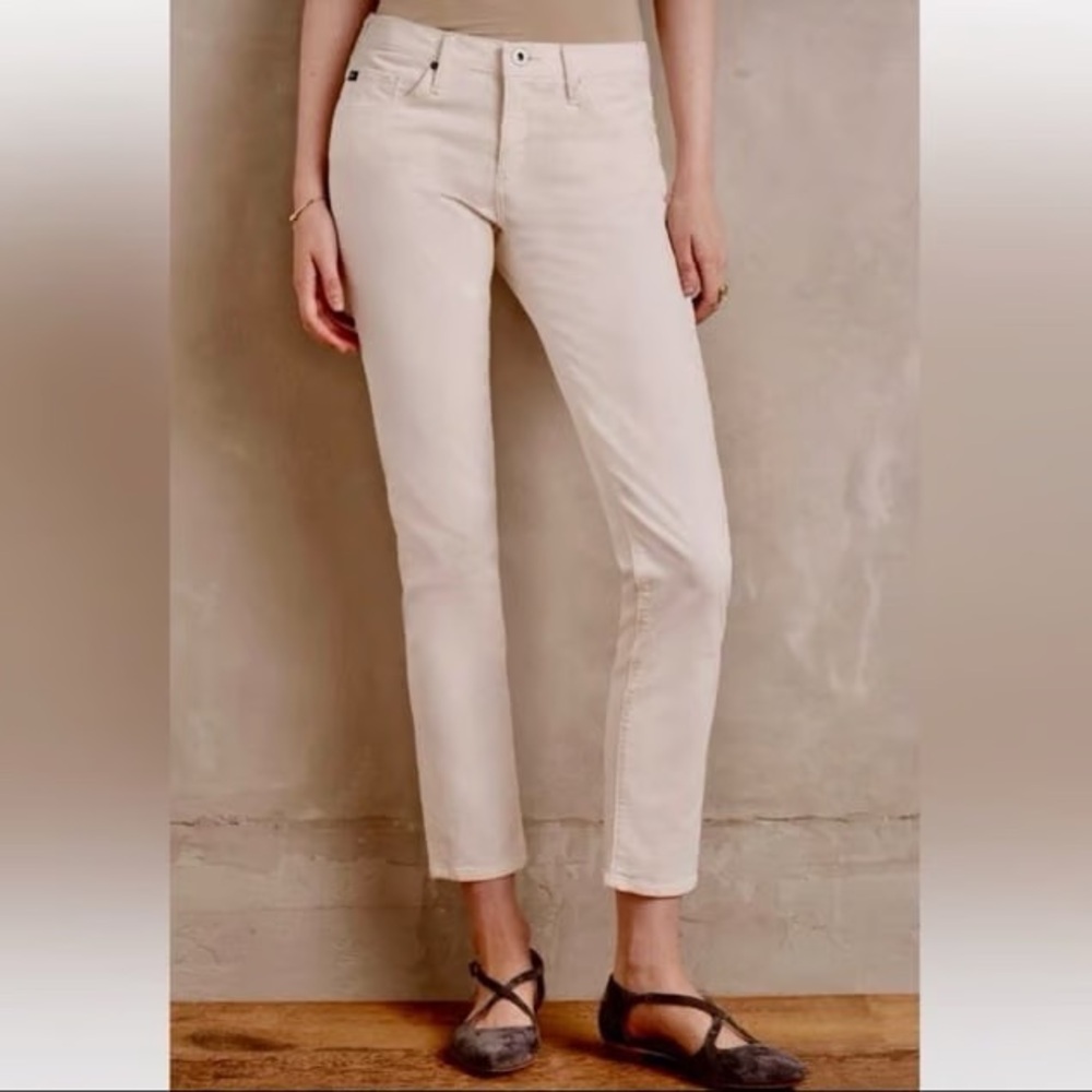 AG “The Stevie Ankle” Slim Straight Jeans